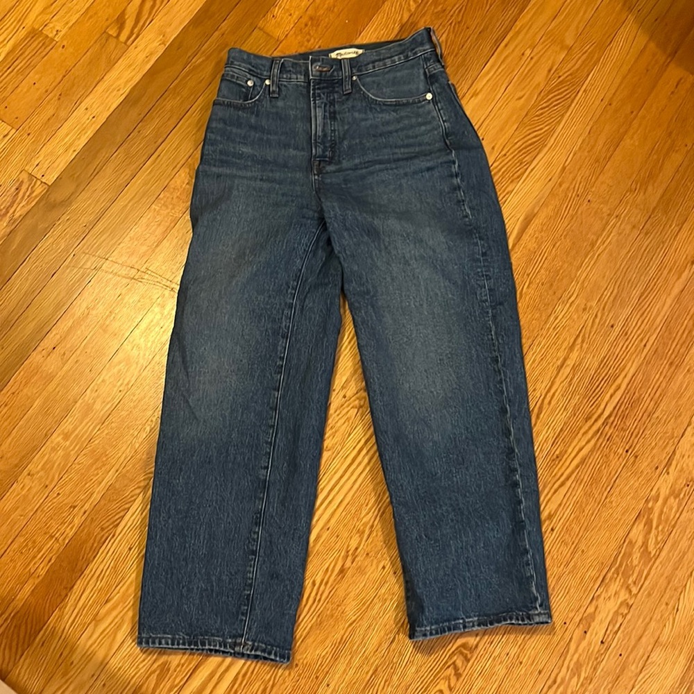 Madewell NWT perfect vintage wide-leg crop jeans